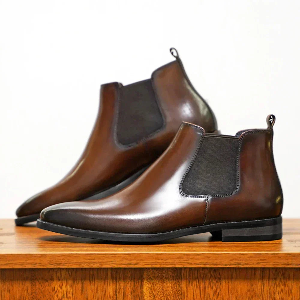 Blake™ Refined Leather Chelsea Boots — Sleek Design with Premium Comfort