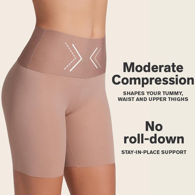 Leonisa™ Seamless Shapewear Shorts – Tummy Control & Butt-Lift with No Roll-Down