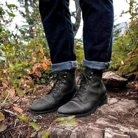 Jason™ Premium Leather Boots — Hand-Finished Everyday Comfort