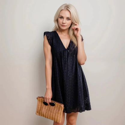 Summer Dress with Pockets and Built-In Shorts