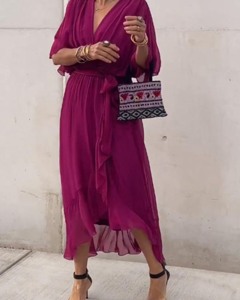 CRISTI – Flowy Wrap Dress