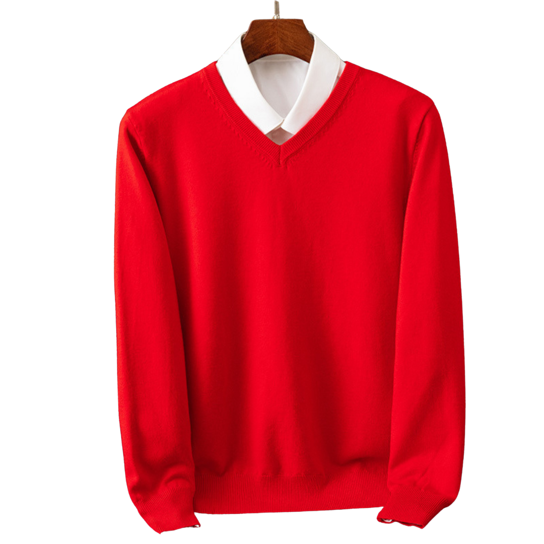 Bexford – Pure V-Neck Sweater for Men