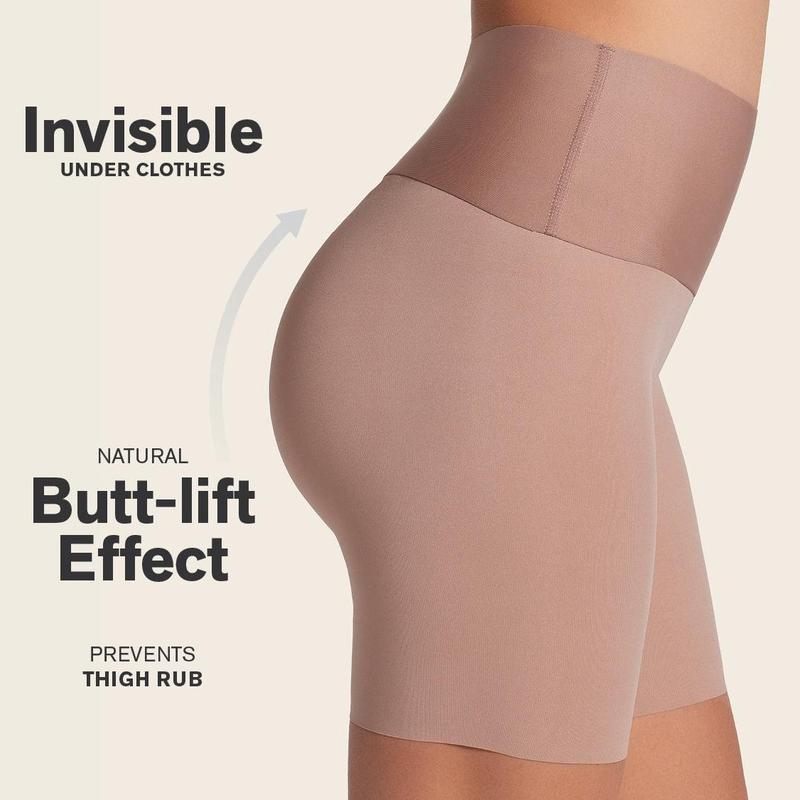 Leonisa™ Seamless Shapewear Shorts – Tummy Control & Butt-Lift with No Roll-Down