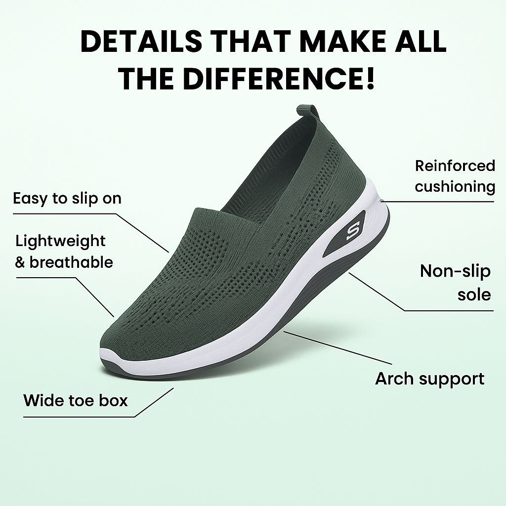ErgoStepia™ – Women's Orthopedic Comfort Sneakers