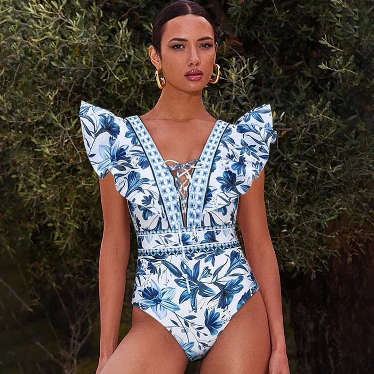 Swimsuit with Quick-Drying Skirt