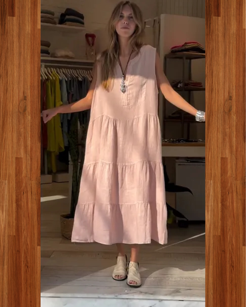 AROMEA – Sleeveless Linen Dress
