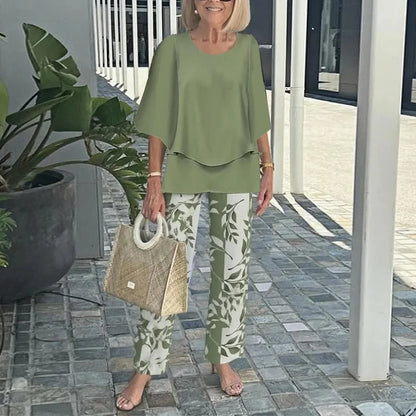 Genevieve | Stylish Trendy Print Two-Piece Set