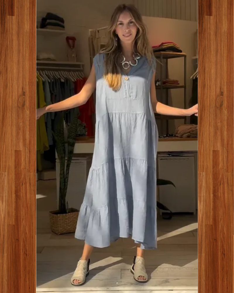 AROMEA – Sleeveless Linen Dress