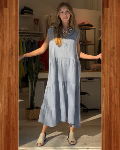 AROMEA – Sleeveless Linen Dress