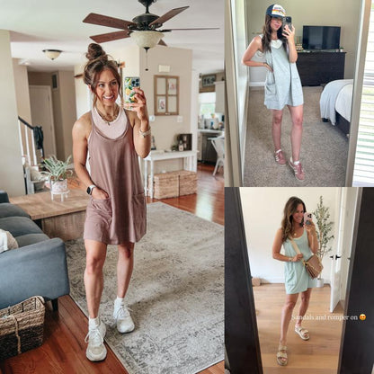 Emma™ Coastal Breeze Romper Dress