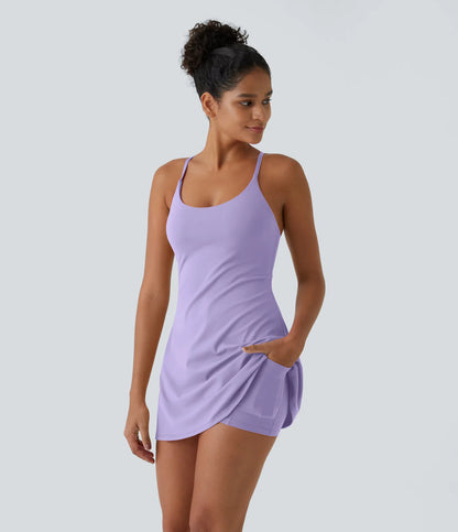 Softlyzero™ Plush Backless Active Dress-Easy Peezy Edition