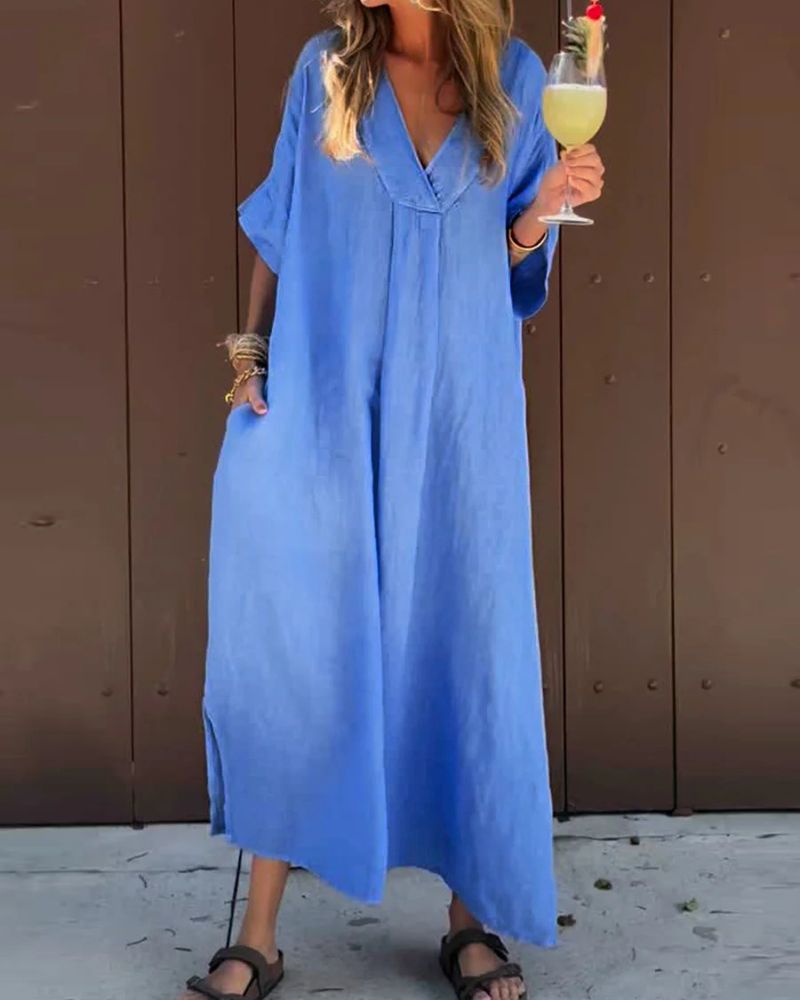 SAENE – Casual Cotton Dress