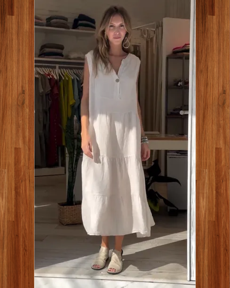 AROMEA – Sleeveless Linen Dress