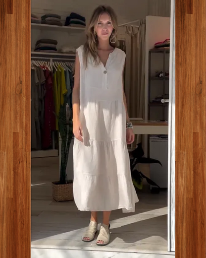 AROMEA – Sleeveless Linen Dress
