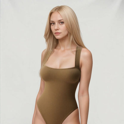 Chic Square-Neck Bodysuit