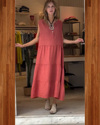 AROMEA – Sleeveless Linen Dress