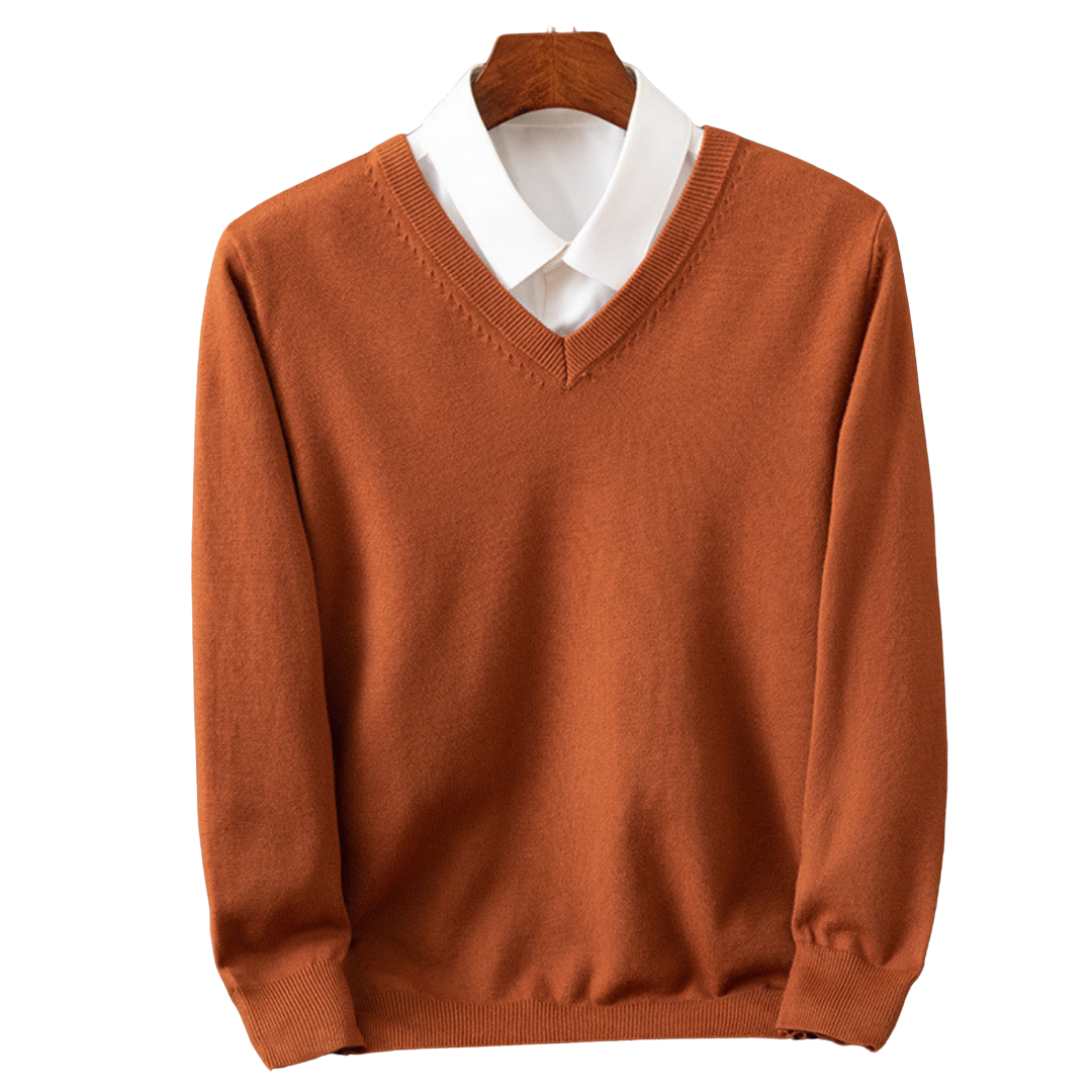 Bexford – Pure V-Neck Sweater for Men