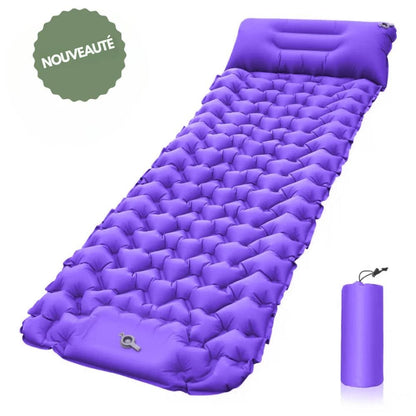 Ultra-durable and waterproof inflatable mattress with built-in pump