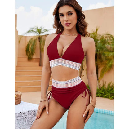 Elegant High-Waisted Sculpting Bikini
