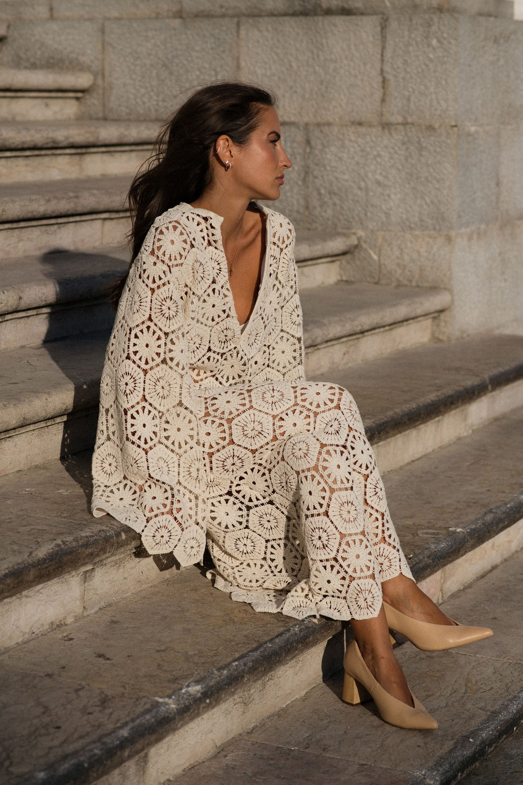 Alma | Long Lace Dress