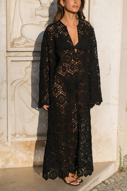 Alma | Long Lace Dress