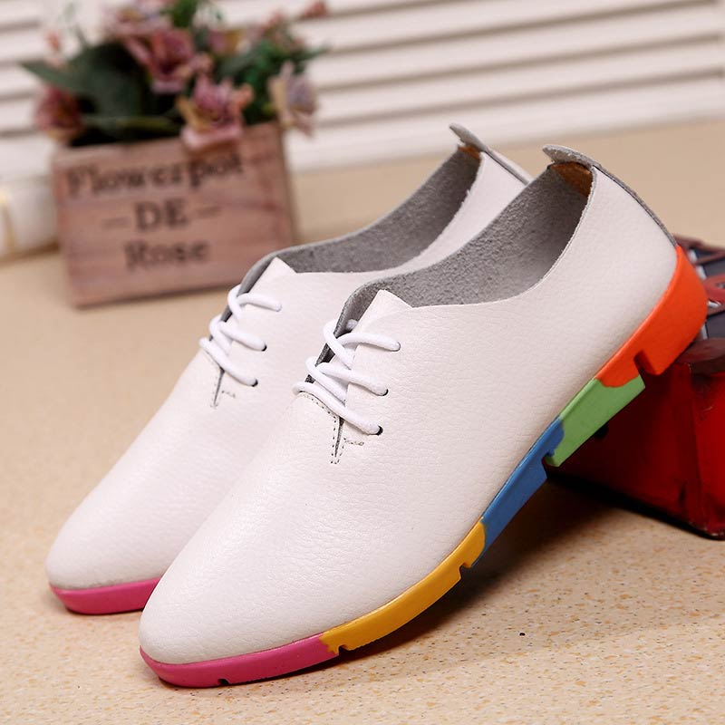 Breathable leather shoes