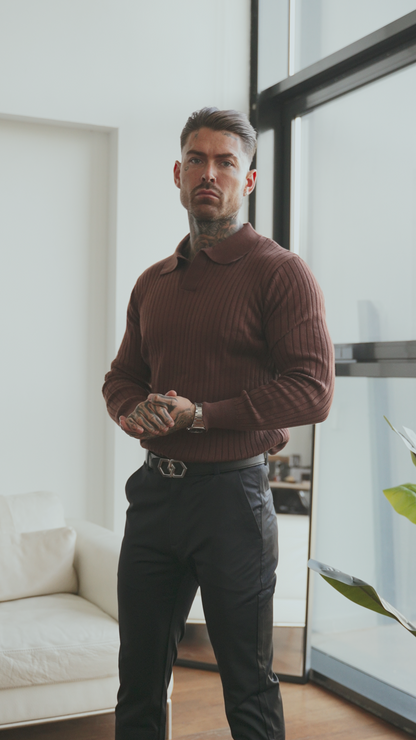 SOGNO: Muscle-Fit Knit Sweater