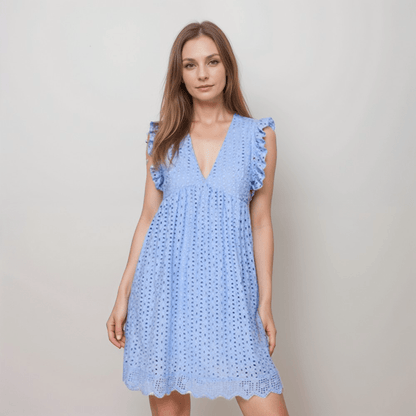 Summer Dress with Pockets and Built-In Shorts