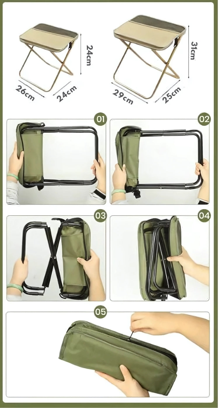 Folding stool bag