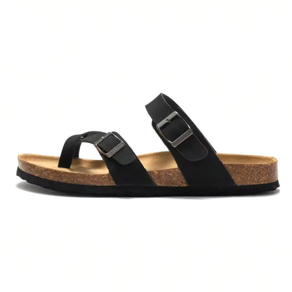 FrancaFit™ Crisscross Recovery Sandals – Triple-Strap Comfort with Cork Support