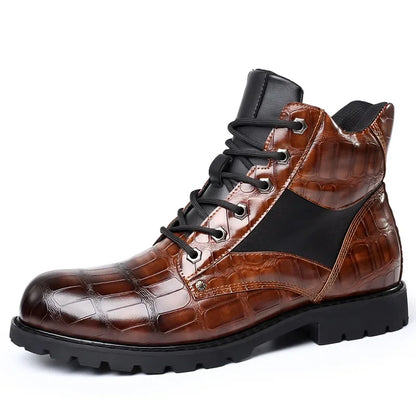 Rendell™ Crocodile Leather Boots — Luxurious Texture with Premium Comfort