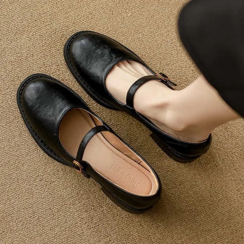 Dorvanna | Timeless Comfort Mary Janes in Soft Leather