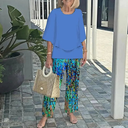 Genevieve | Stylish Trendy Print Two-Piece Set