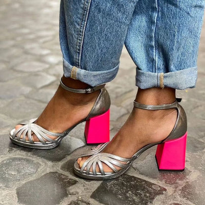 Nova Neon Block Heels