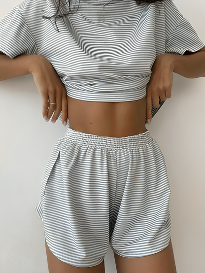 2 Piece Shorts Split Loungewear