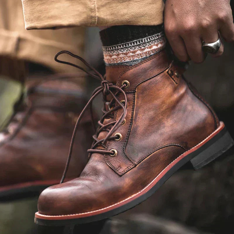 Elliot™ Heritage Leather Boots — Timeless British Style & All-Day Support