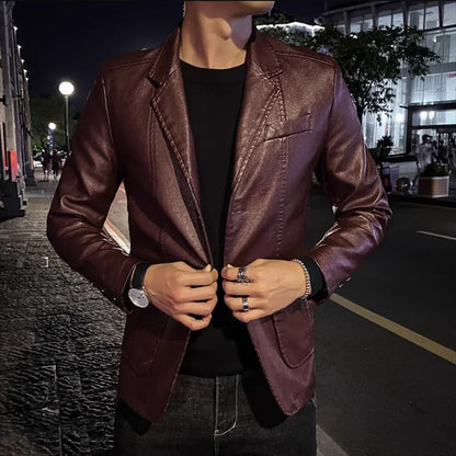 Business Casual Leather Jacket