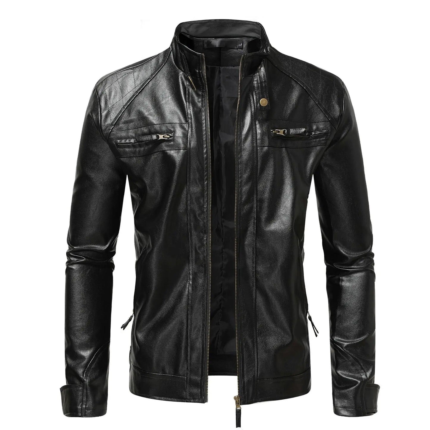 Elegant Men's Leather Jacket