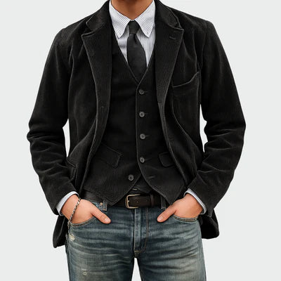 Thomas™ | Men’s Velvet Jacket & Vest Set